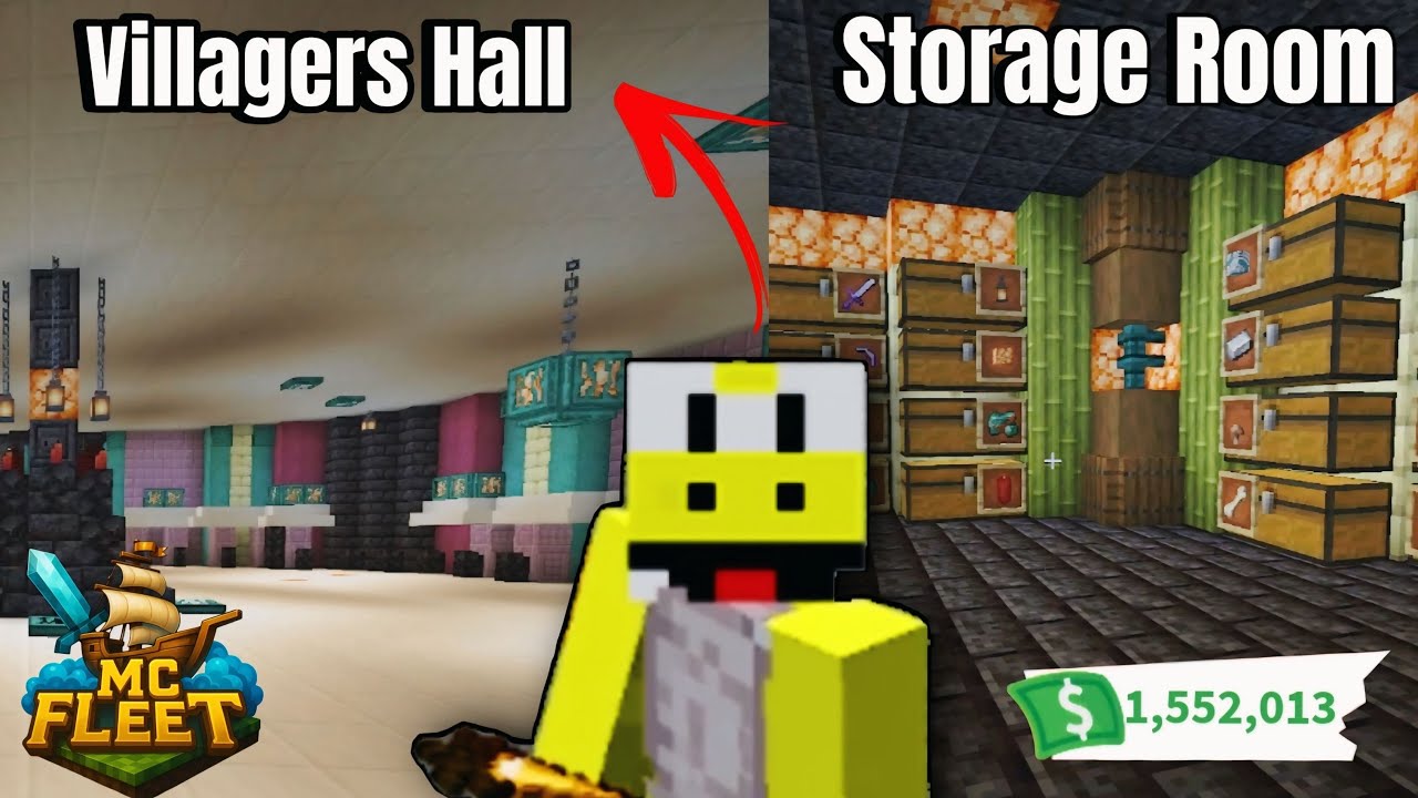 I BUILD A BIG TRADING HALL IN FLEET SMP | MINECRAFT