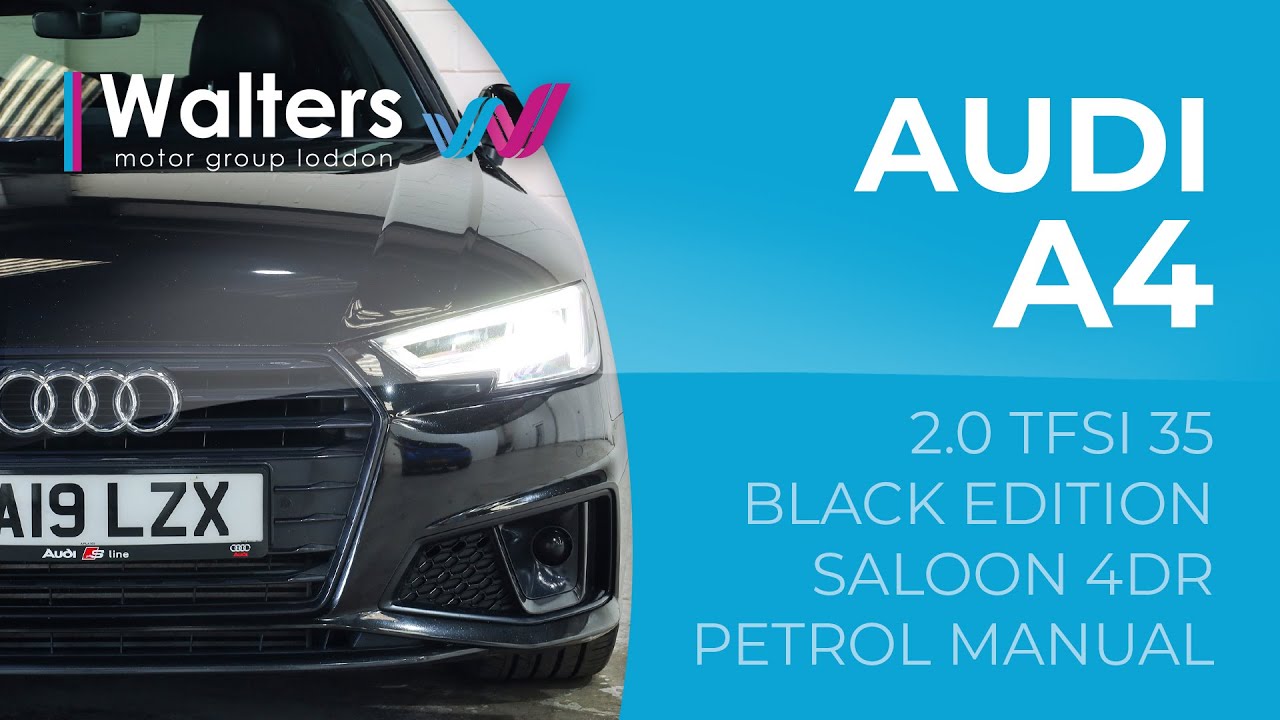 Audi A4 2.0 Tfsi 35 Black Edition Saloon Petrol Manual