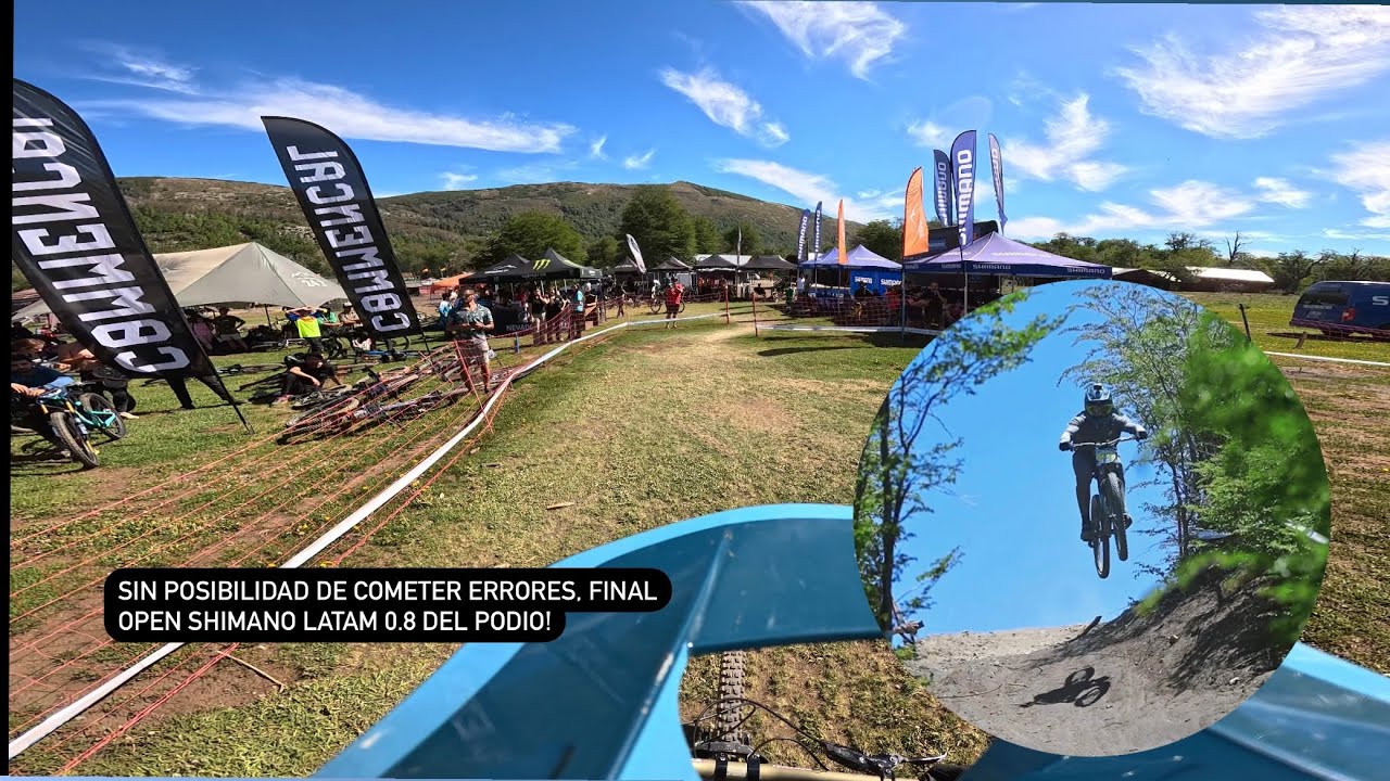 POV race run Open Shimano Latam 2023 bike park Nevados de Chillan, a 0.8 del podio!