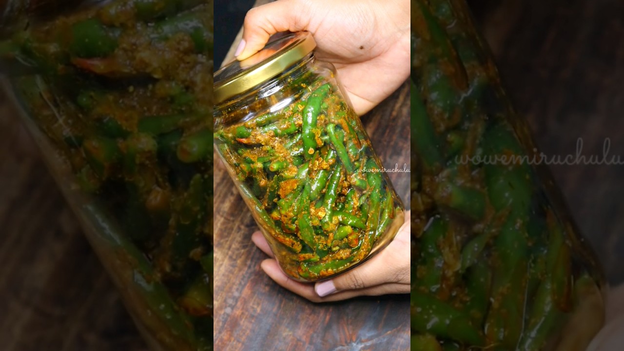 Green chili recipe - Hari mirch ka Achar #mirchi #greenchilli #pickle #achar #shorts #reels #food