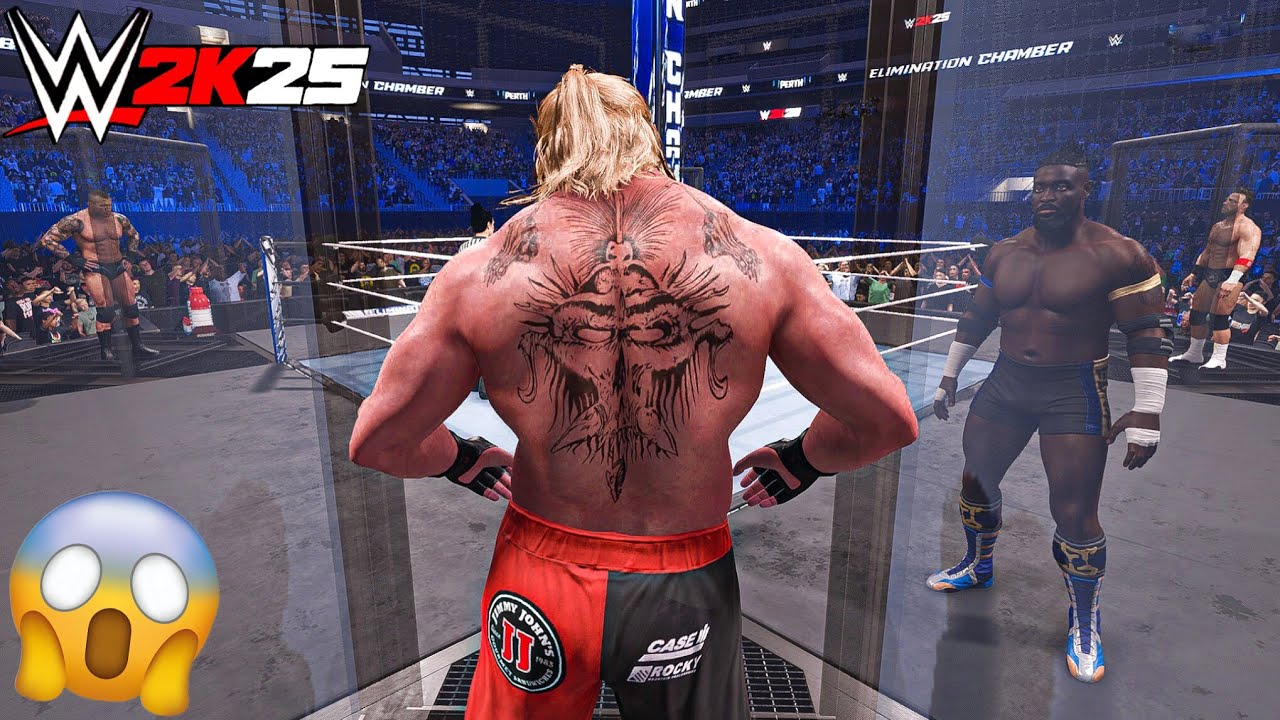 WWE 2K25 - Оба Феми против Брока Леснара против Рэнди против Найта против Коди против Человека в ...