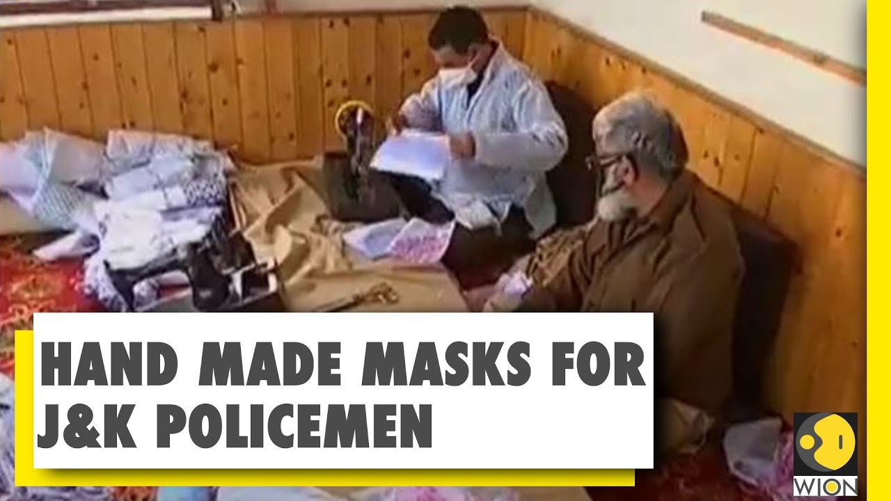 Handmade masks for police personnel in J&K | Coronavirus Pandemic | COVID-19