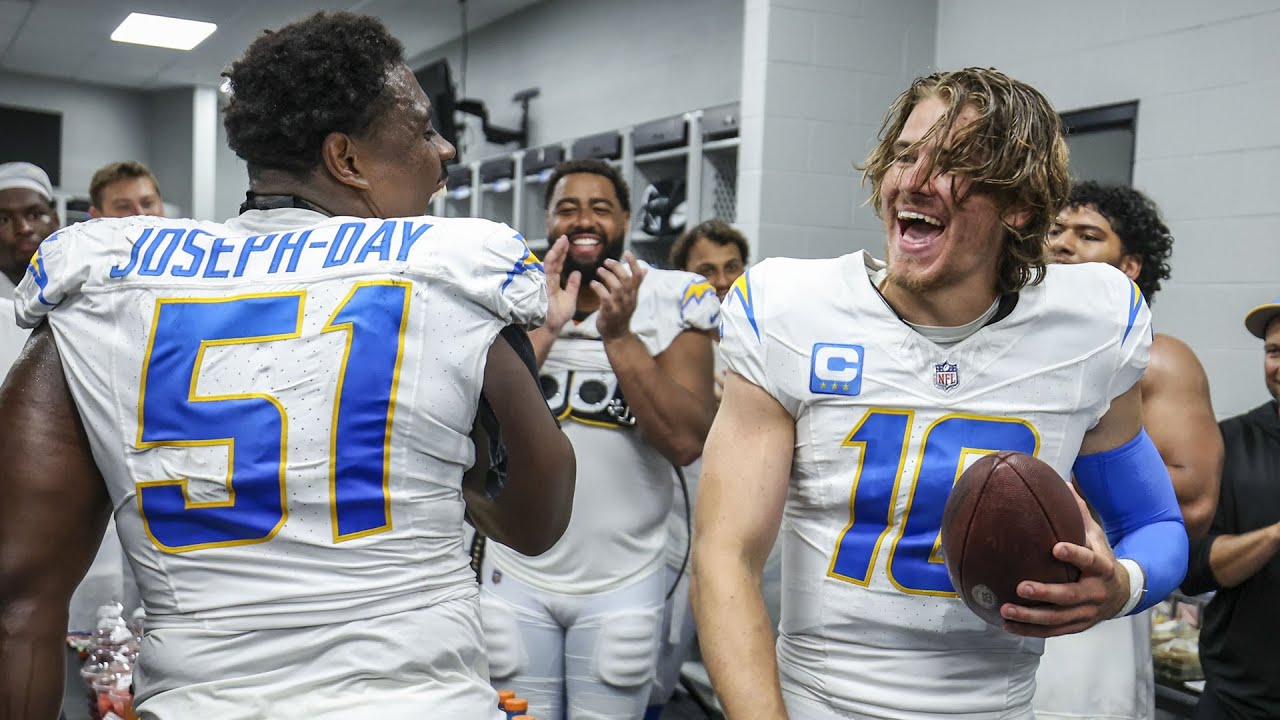 Brandon Staley Locker Room Victory Speech vs Vikings | LA Chargers