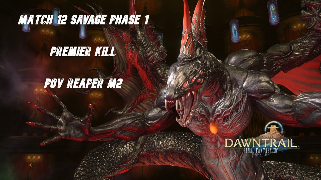 [Roster Thaliak] M12S Phase 1 1st kill - Reaper PoV Melee 2 + Transition - Final Fantasy XIV