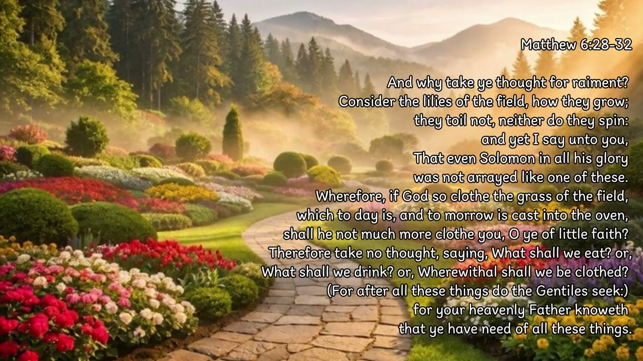 Hidden Manna | Matthew 6:28–32 | He Clothes the Valley | Worship Instrumental