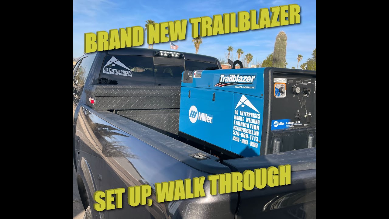 Brand New Miller Trailblazer 325 EFI Set up and walk around