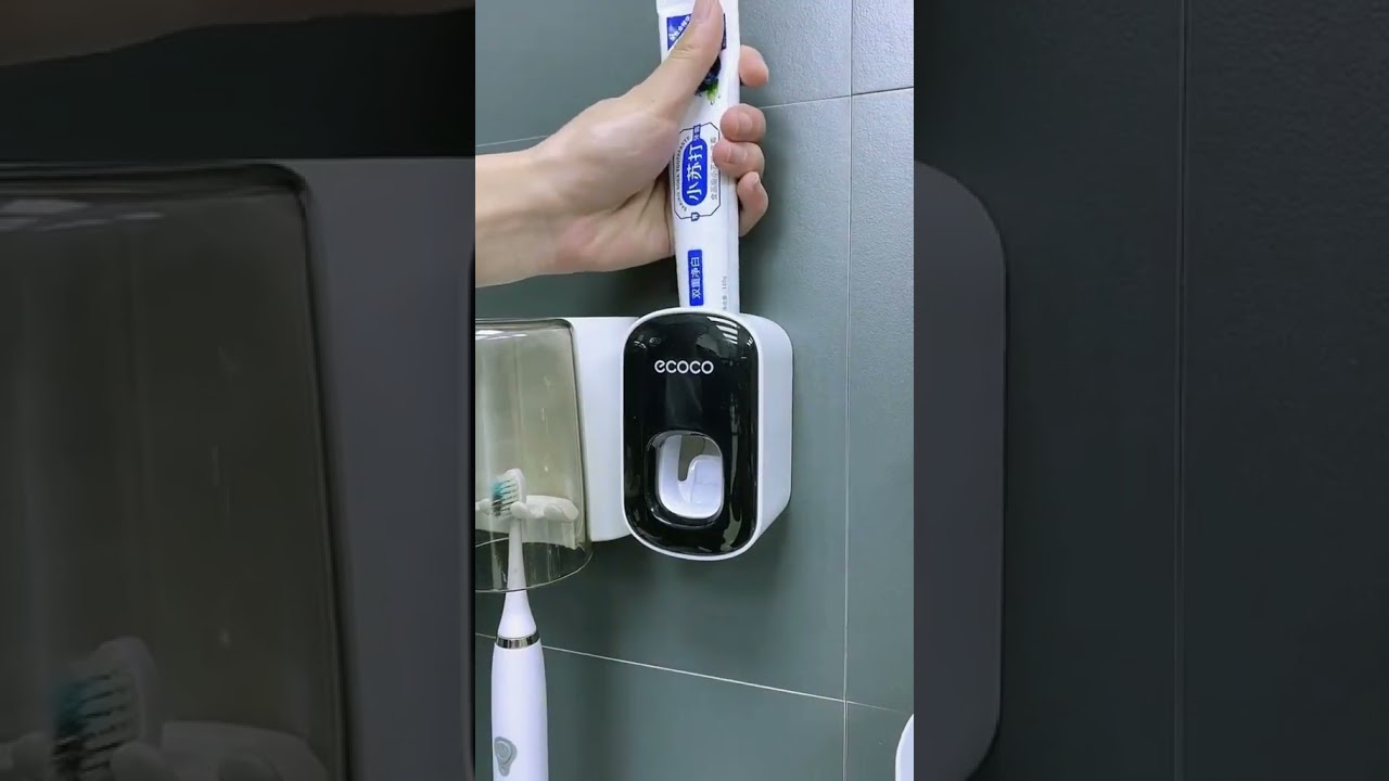 Automatic Toothpaste Dispenser #fyp#tiktokmademebuyit##toothpaste#dispenser#automatic #bathroomhacks
