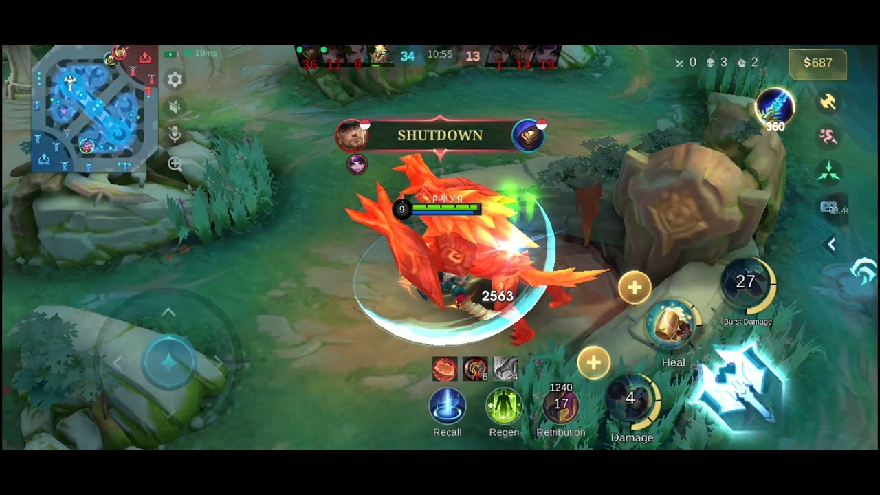 BANE,HANABI,CHANGE,ALDOUS,BELERICK VS GUSION,LYLIA,YUZHONG,CLINT,LOLITA KITA MENANG 