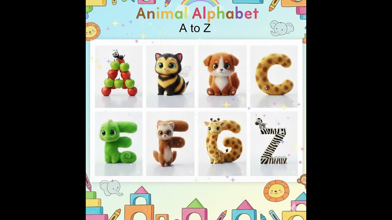 Learning animal ABCs for kids| lear the alphabet with sounds #alphabet #phonics #kidslearning #abc