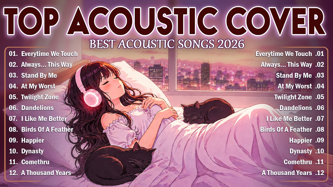 Soft Acoustic Love Songs 2026 Cover 🎈 Chill English Love Songs Music 2026 New Songs to Morning Vibes