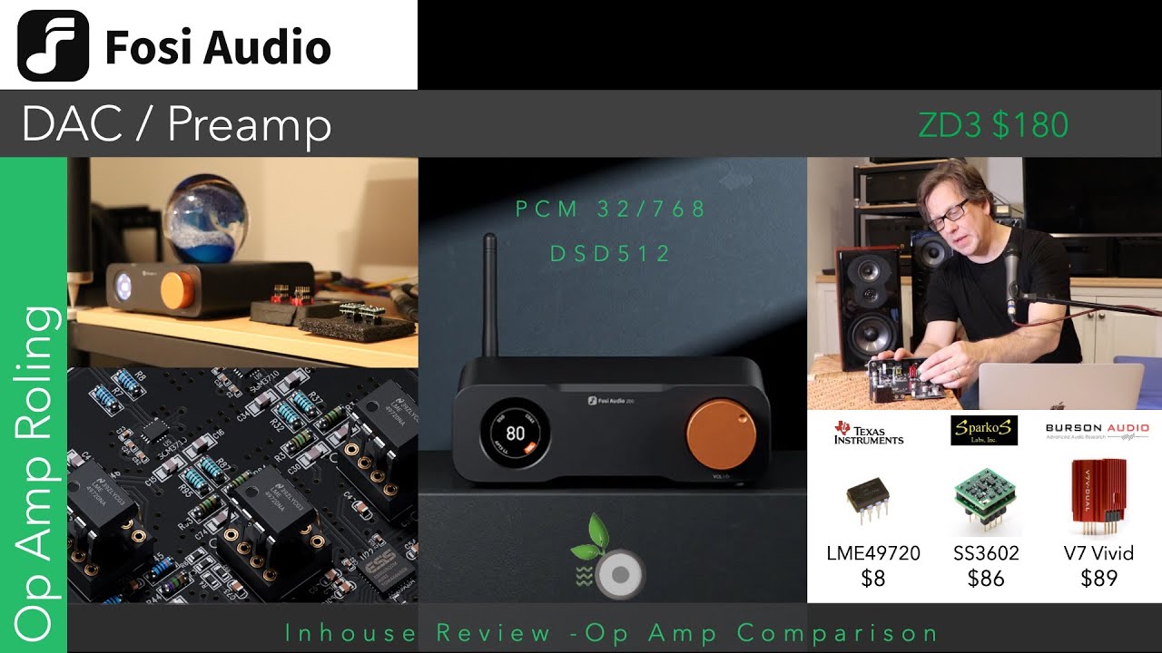 Fosi Audio ZD3 Op Amp Rolling