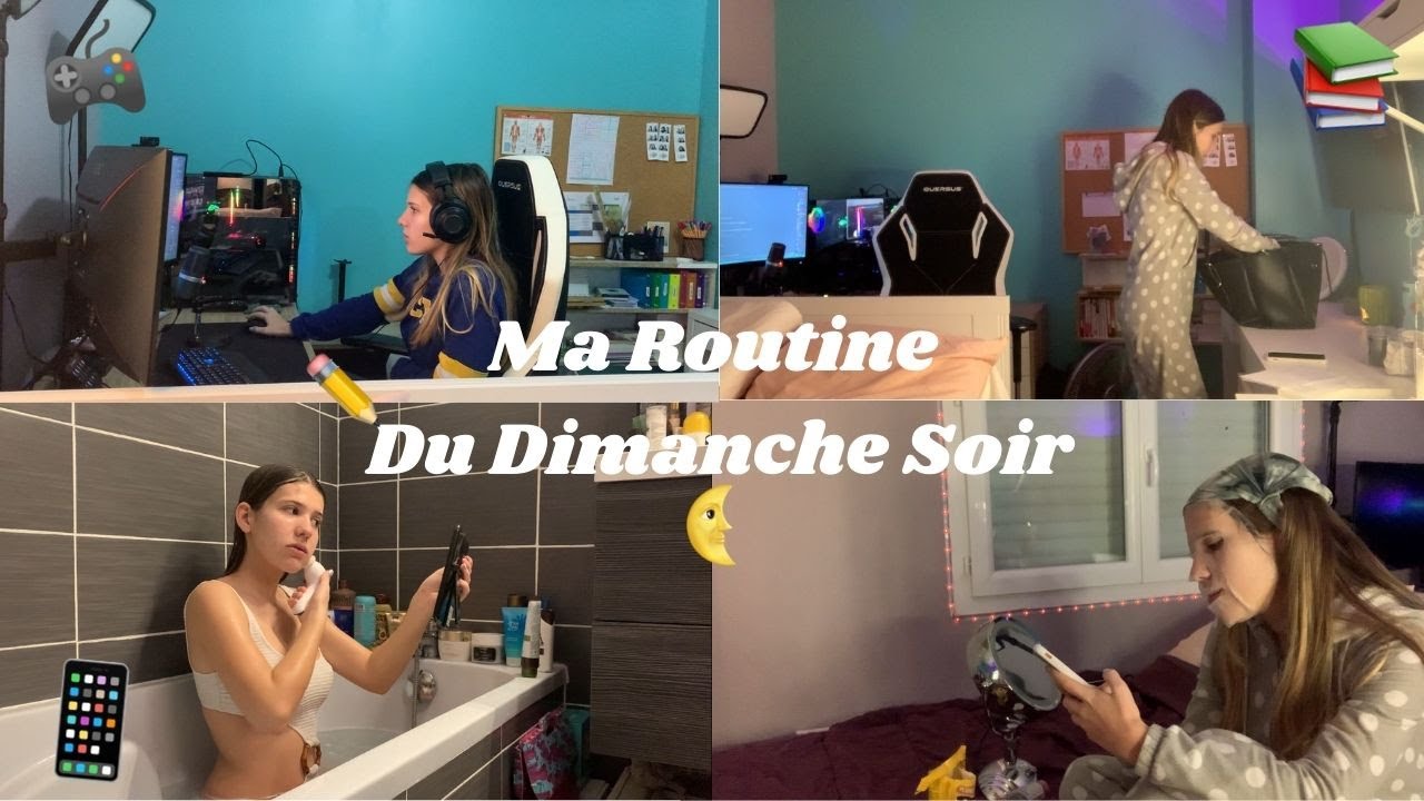 Ma Routine Du Dimanche Soir ! 🌜📱