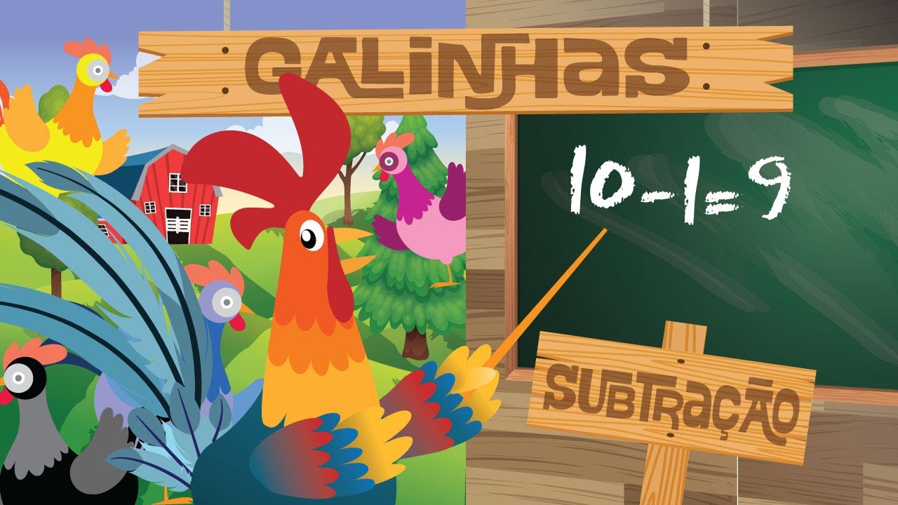 MÚSICA DA SUBTRAÇÃO - CRIAR GALINHAS - CRIANÇAS INTELIGENTES - JP KIDS