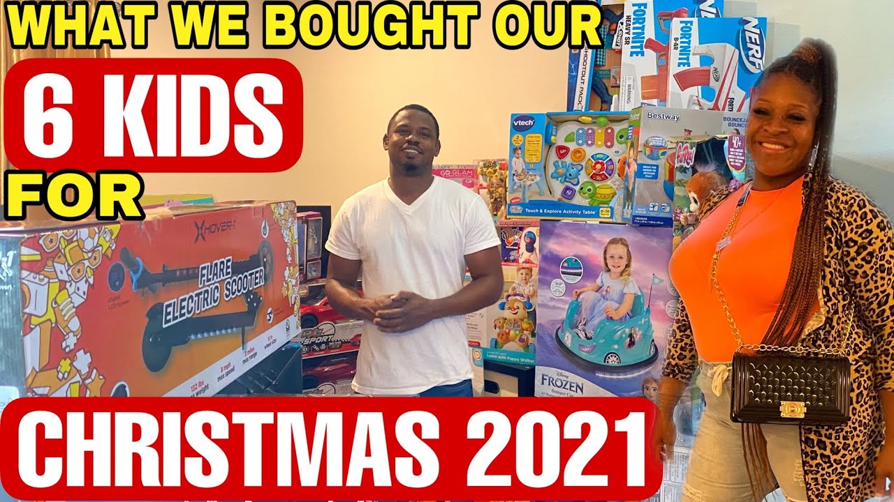 WHAT WE BOUGHT OUR 6 KIDS 🧑🏾👦🏽🧒🏾👧🏽👶🏾👶🏾 FOR CHRISTMAS 🎄 2021