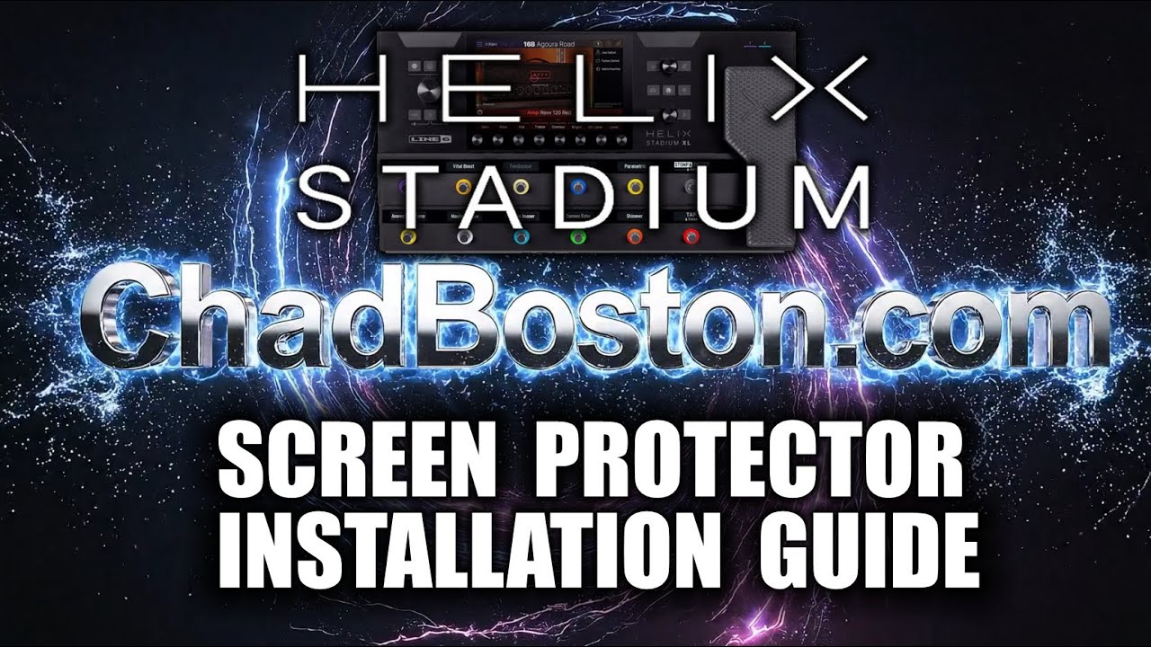 Line 6 Helix Stadium Screen Protector System Installation Guide  https://www.chadboston.com