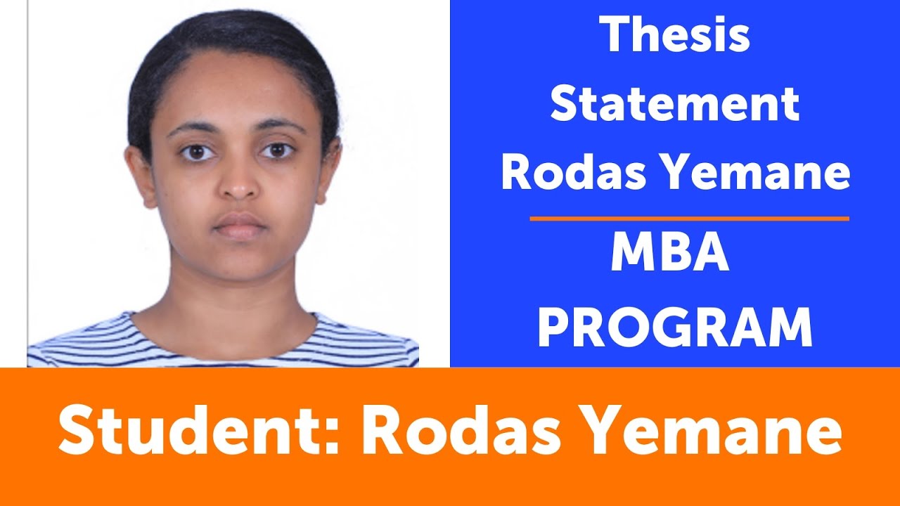 MBA Thesis Defense - Rodas Yemane