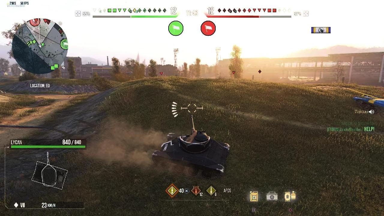 World of Tanks LYCAN 3rd place in spectacular base capture