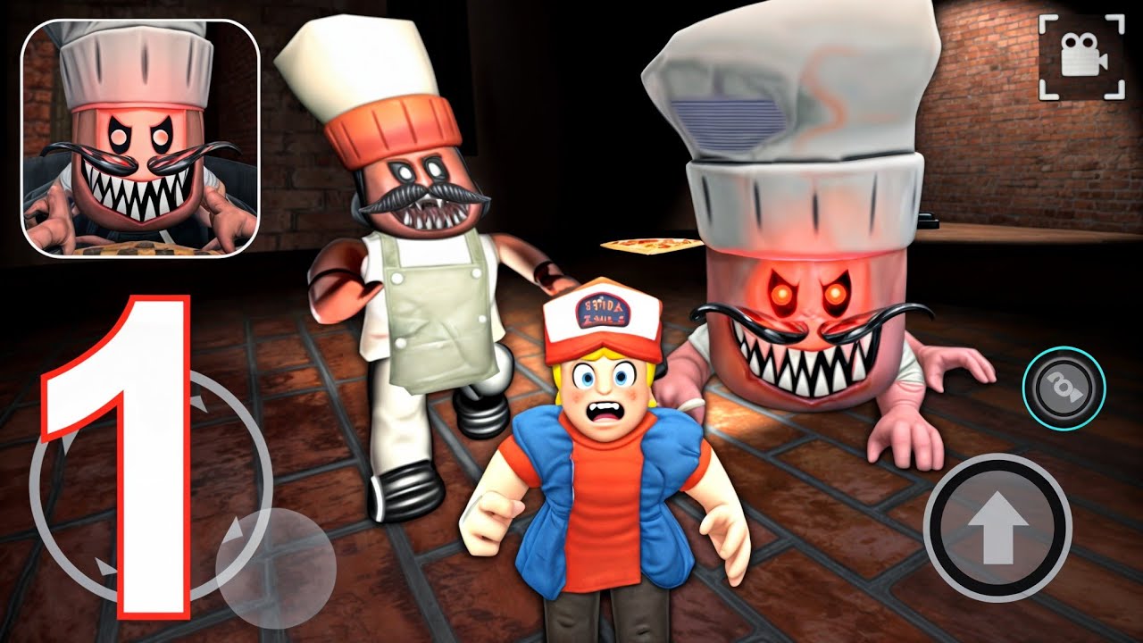 Obby Escape: Pizza Challenge - Papa Pizzeria - Gameplay Walkthrough Part 1 (Android, iOS)