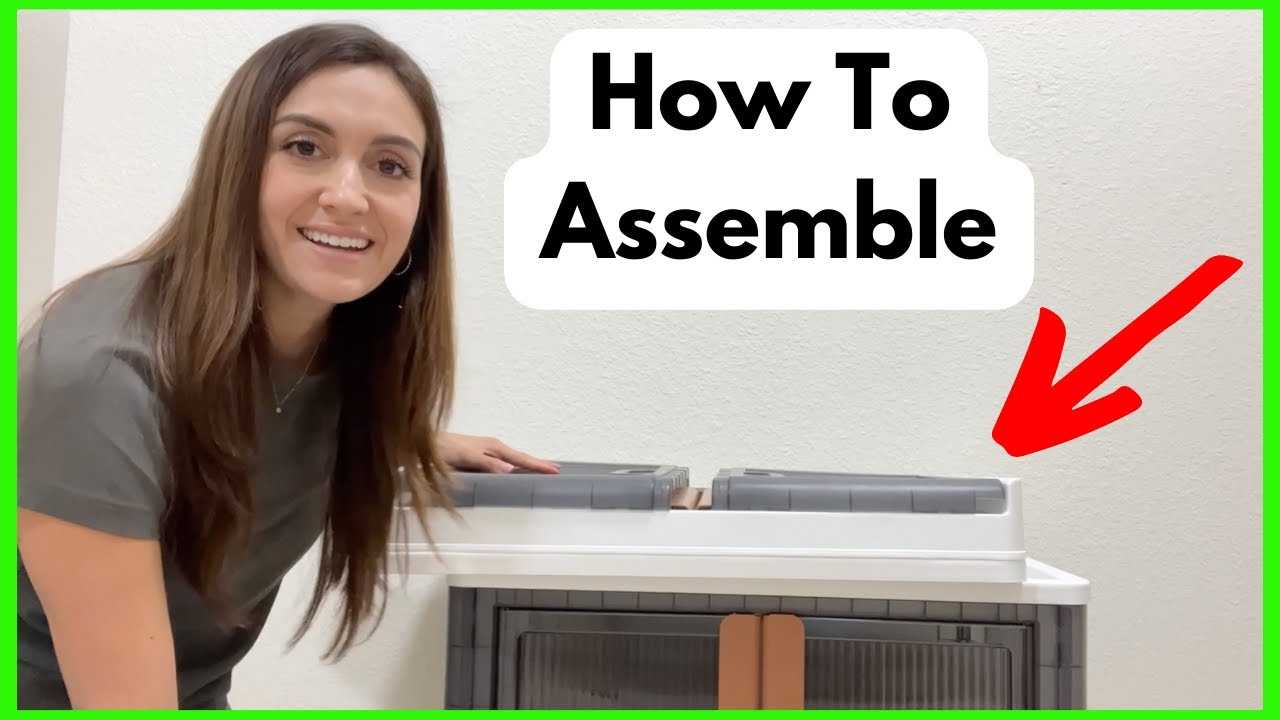 BROVIEW V6 Plastic Storage Bins - How To Assemble