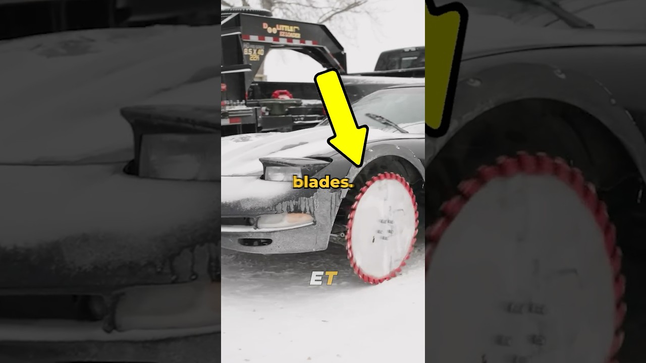 He put Saw Blades wheels in a Corvette and this happened
