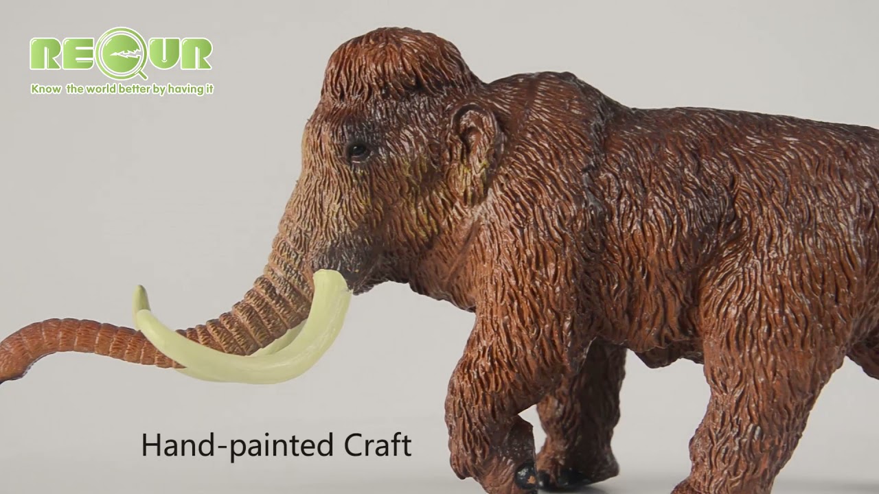 RECUR BRAND Ice Age Mammoth Mammuthus primigenius realistic animal model RC16074D猛犸象