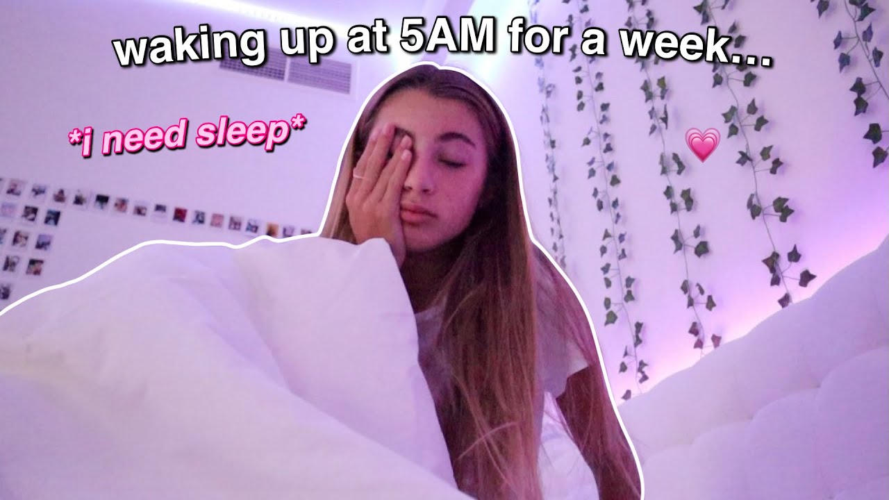 waking up at 5AM EVERYDAY for a week 2021 *productive & life changing*