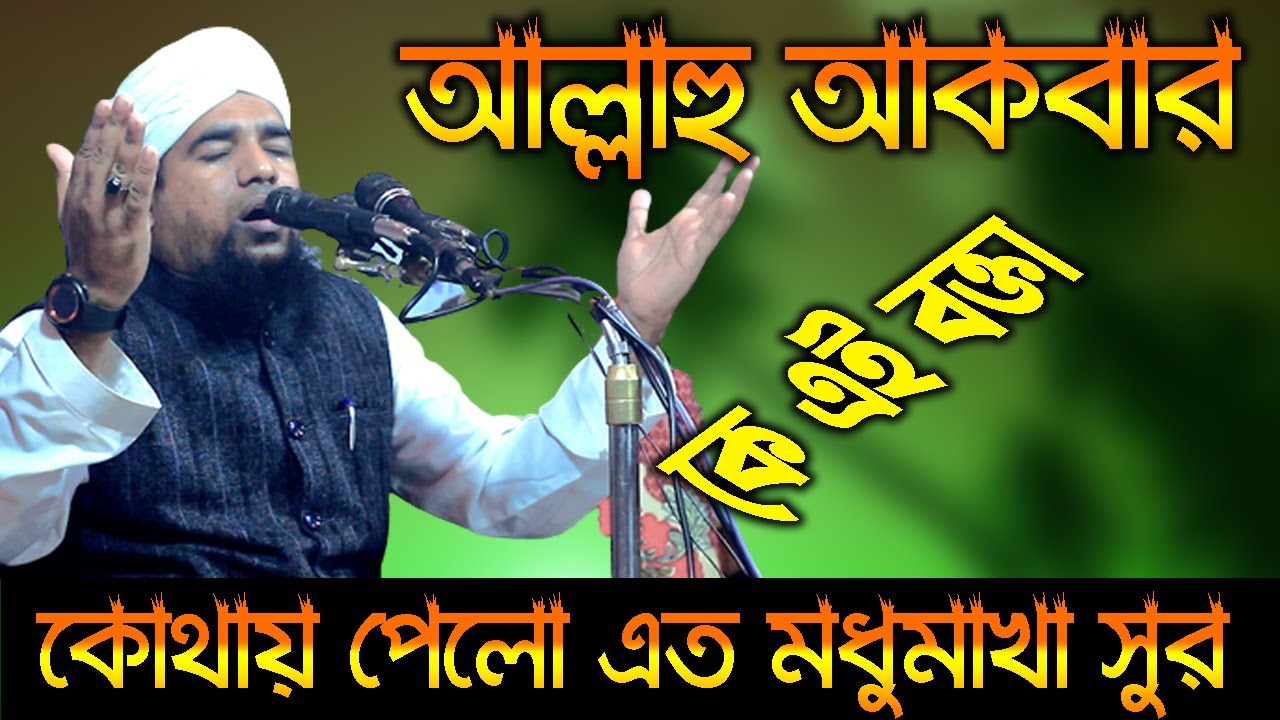 আল্লাহু আকবার কে এই বক্তা,কোথায় পেলো এত মধুমাখা সুর,মুফতী মোবারক উল্লাহ সাঈদী#01738107381