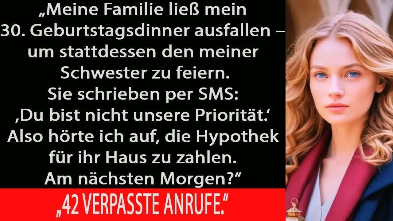 AN MEINEM GEBURTSTAG SAGTEN SIE： „DU BIST NICHT WICHTIG“ALSO NAHM ICH MIR ALLES ZURÜCK, WAS MIR