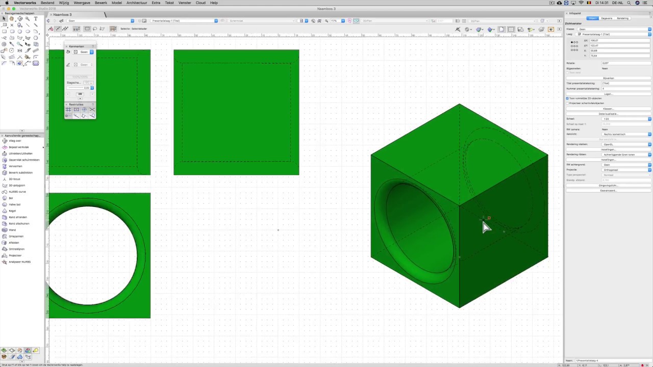 3D Modelleren deel 1 - Vectorworks gebruikersdagen 2018