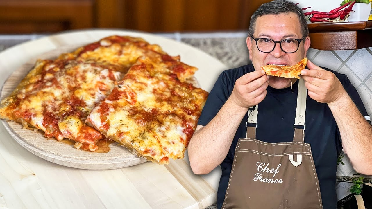 PIZZA IN TEGLIA SPETTACOLARE - La Ricetta NAPOLETANA FATTA in CASA