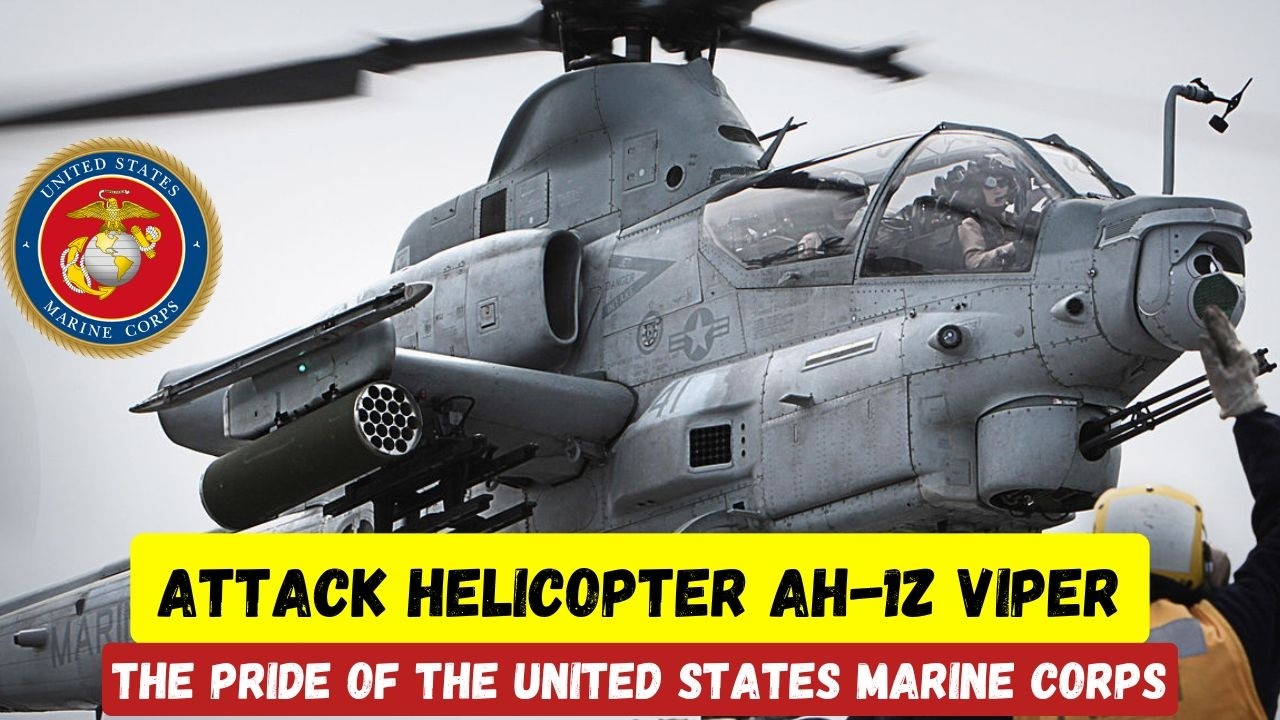 Attack helicopter AH1Z Viper. The Pride of the United States Marine Corps. Military equipment