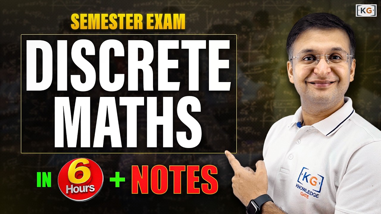 Complete DM Discrete Maths in one shot | Semester Exam | Hindi
