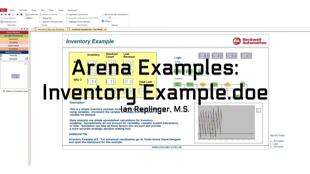 Arena Examples: Inventory Example.doe