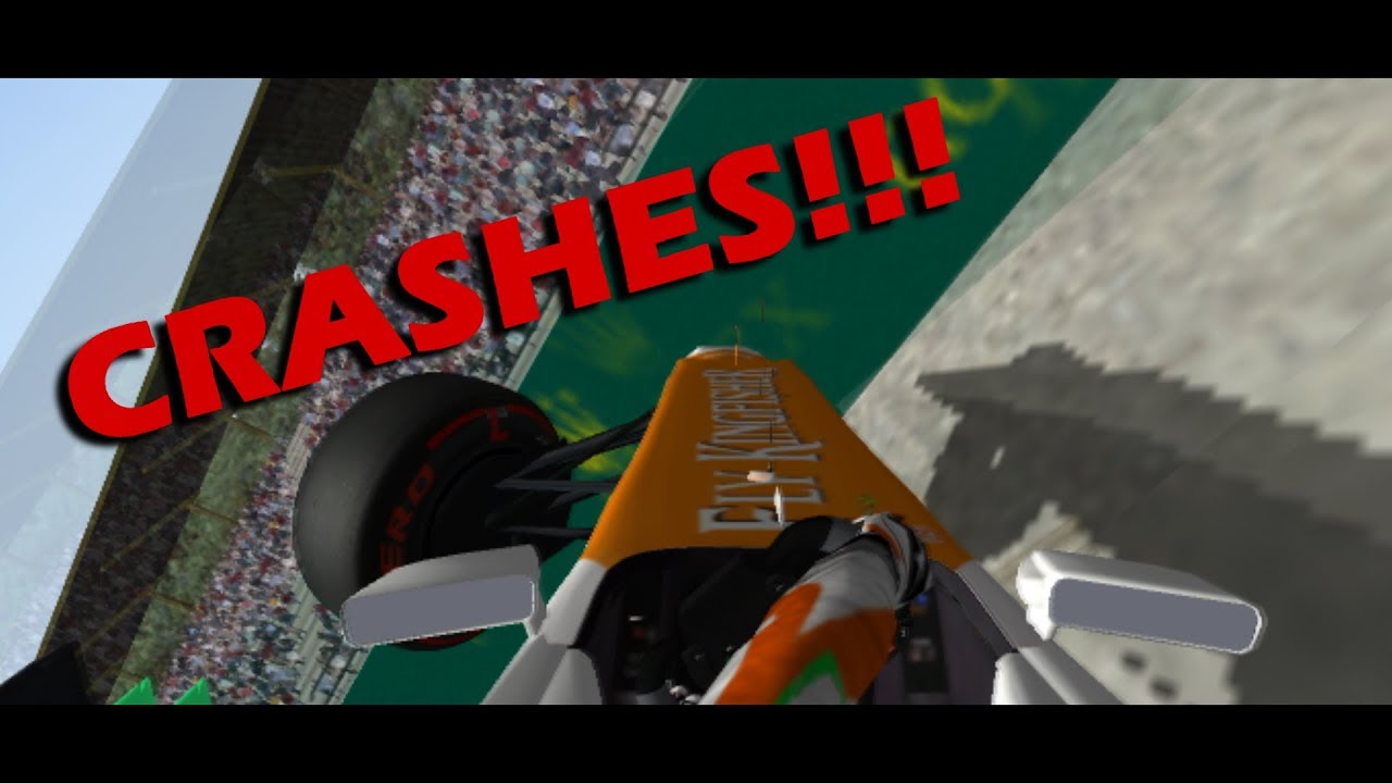 Rfactor f1 2012 Crashes Compilations