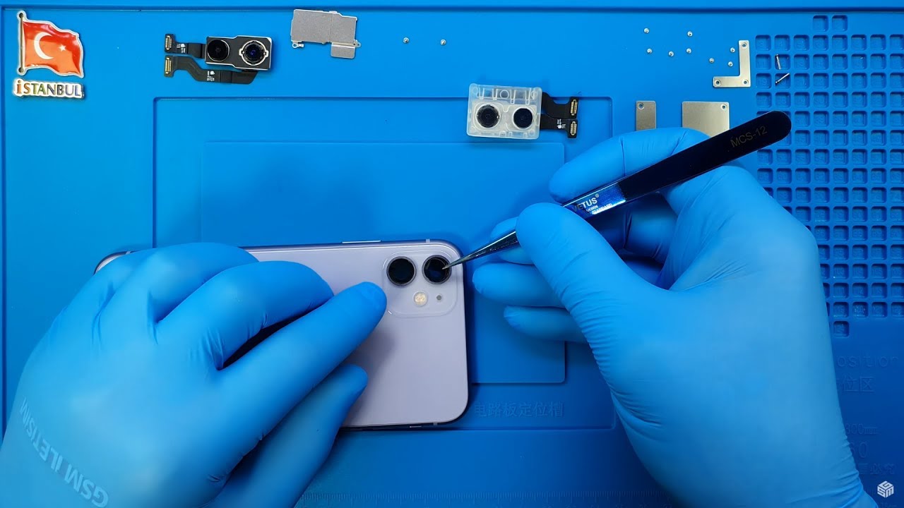 Замена задней камеры iPhone 11 и защитного стекла