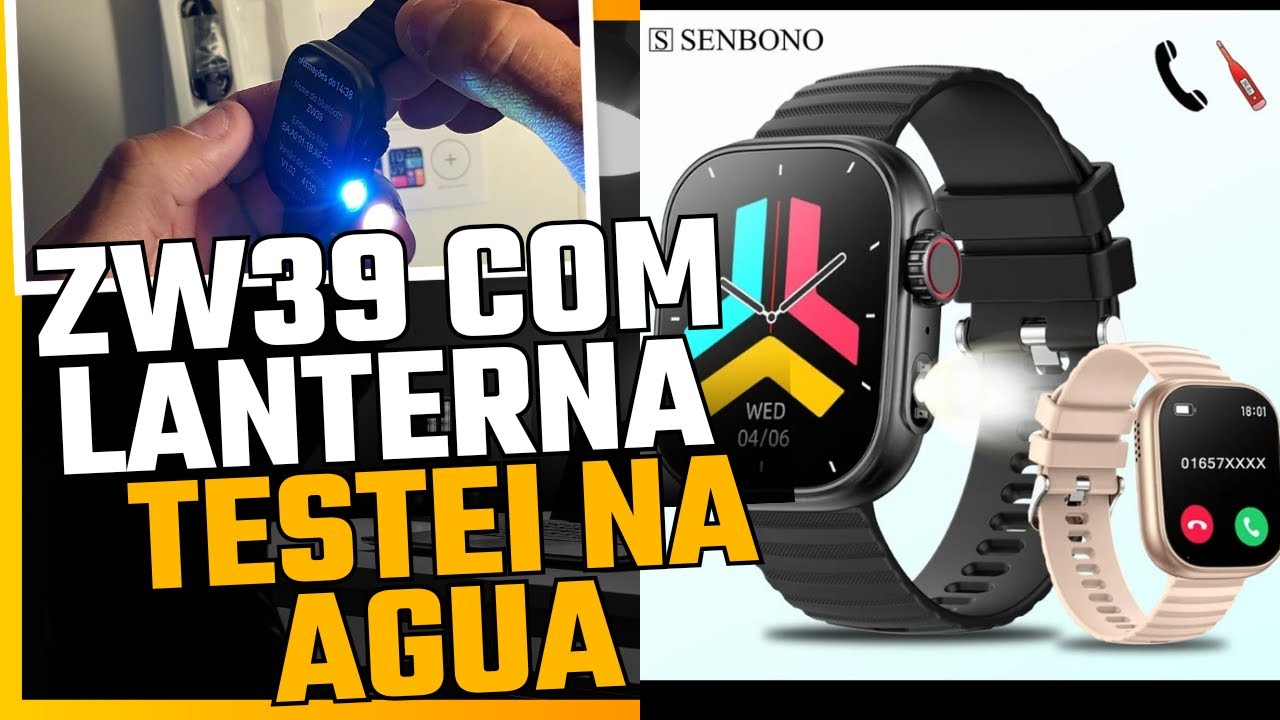 zw39 smartwatch Senbono unboxing.