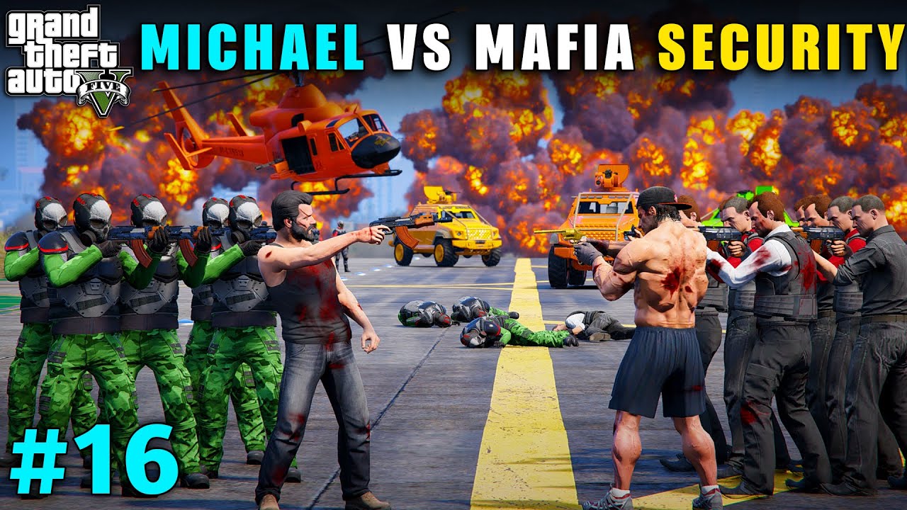 MICHAEL BIGGEST FIGHT WITH UNDERWATER MAFIA SECURITY | GTA V GAMEPLAY #16