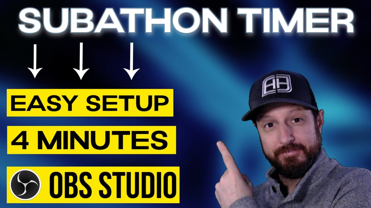 Как добавить таймер суббатона в прямую трансляцию — OBS Studio (2023)