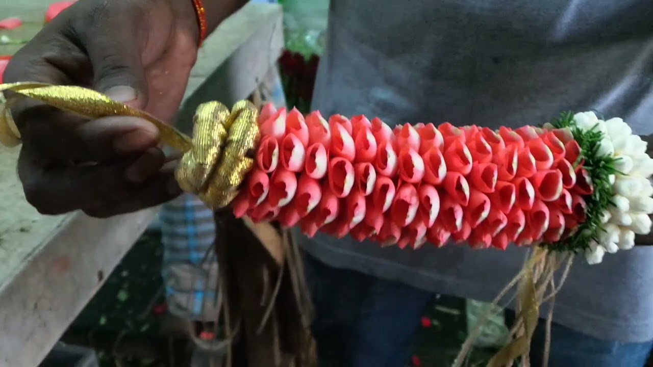 how to make rose garlands for wedding  | wedding  garlands making 9600099719
