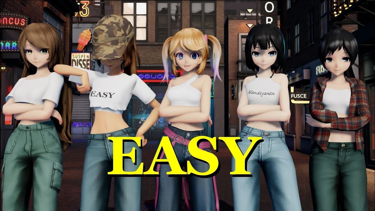 [MMD K-POP] LE SSERAFIM EASY(C-gumi)