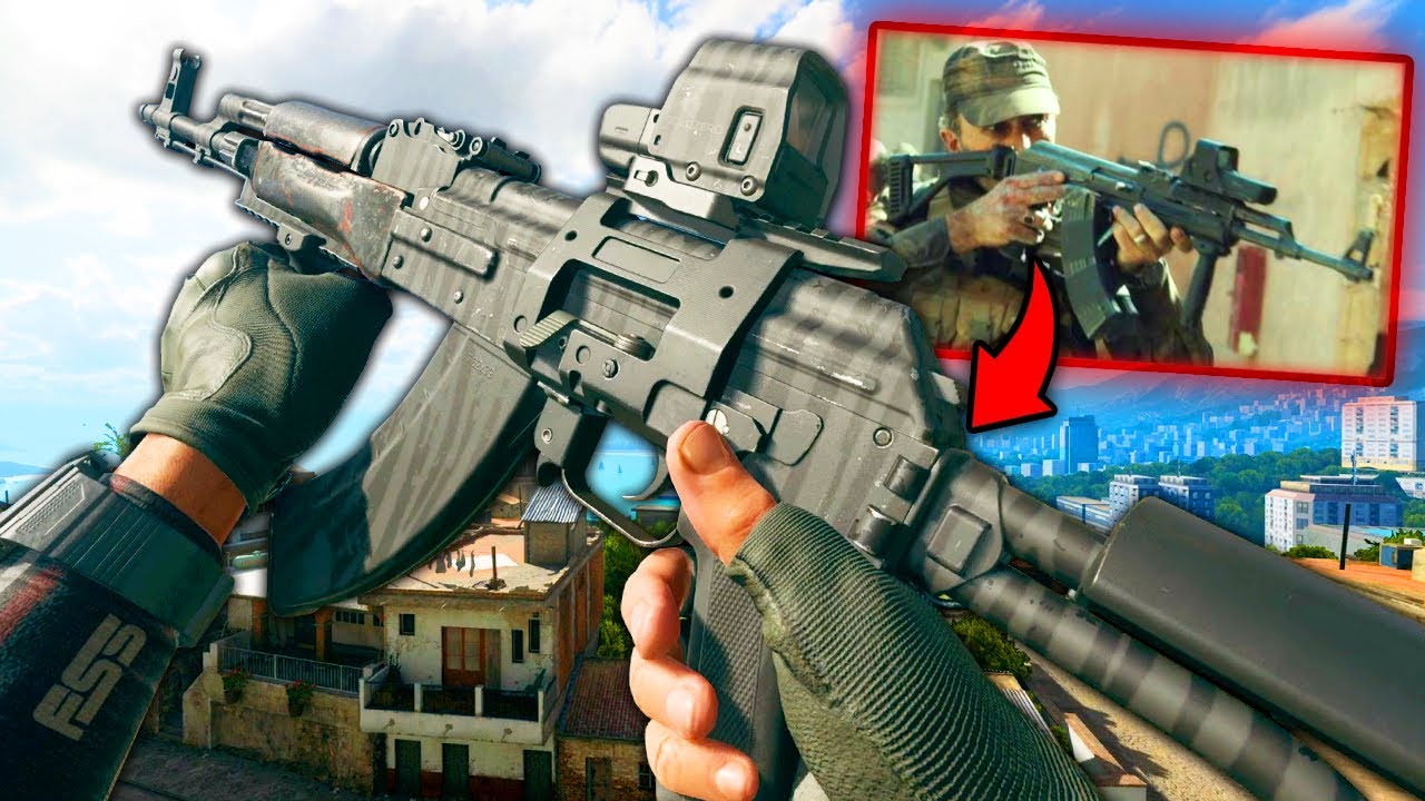 Iraqi SWAT Custom AK-47 with Holo Sight from the Movie MOSUL in Modern Warfare 2 Gameplay