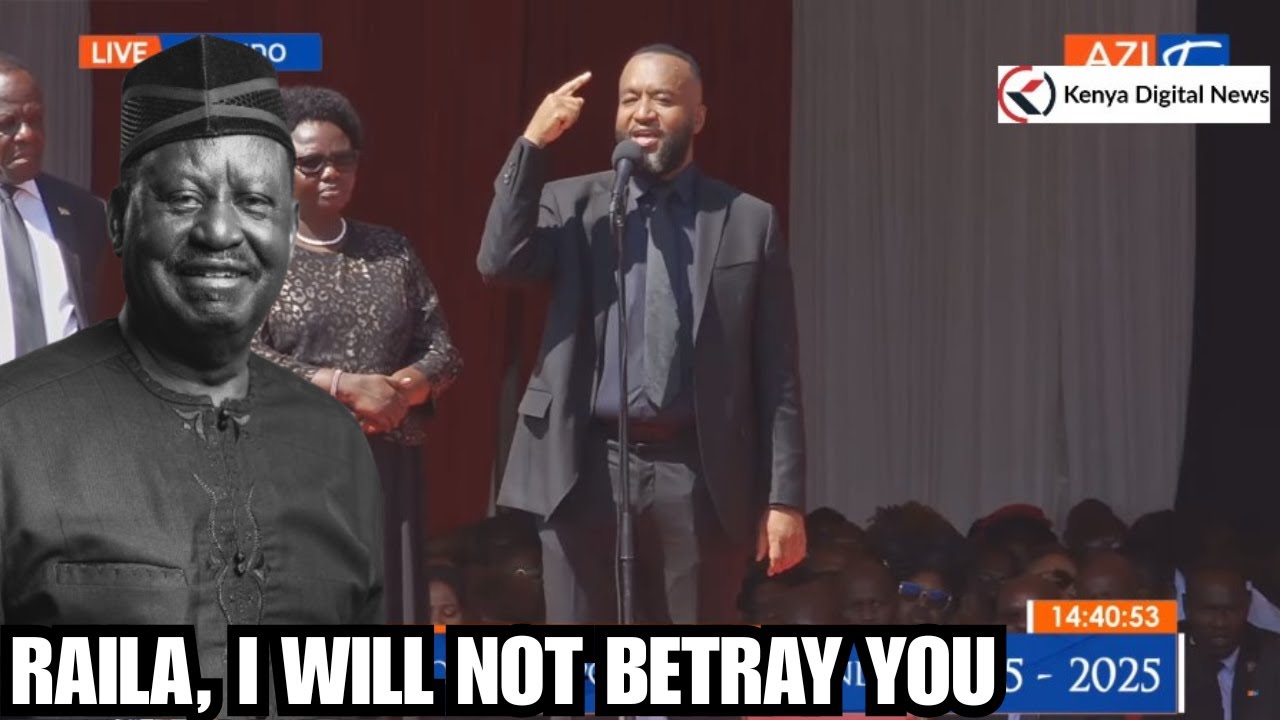 THIS IS TOUCHING! Hassan Joho's Painfull Tribute During Raila's Burial