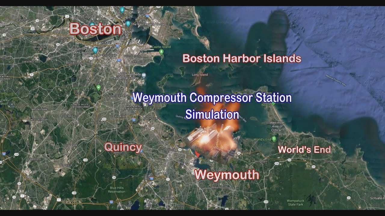Weymouth Compressor Explosion Fire Video Simulation