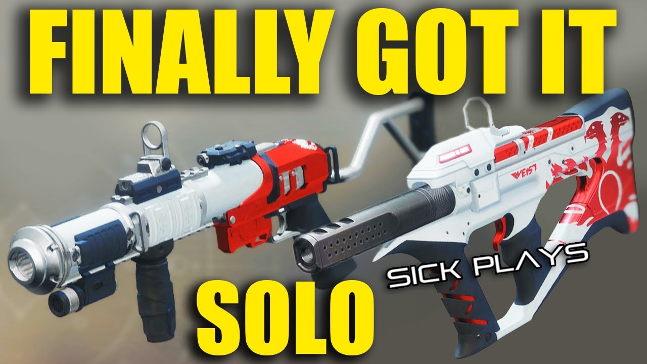 Finally got Mountaintop & The Recluse - Destiny 2 Pinnacle Weapons (SOLO)