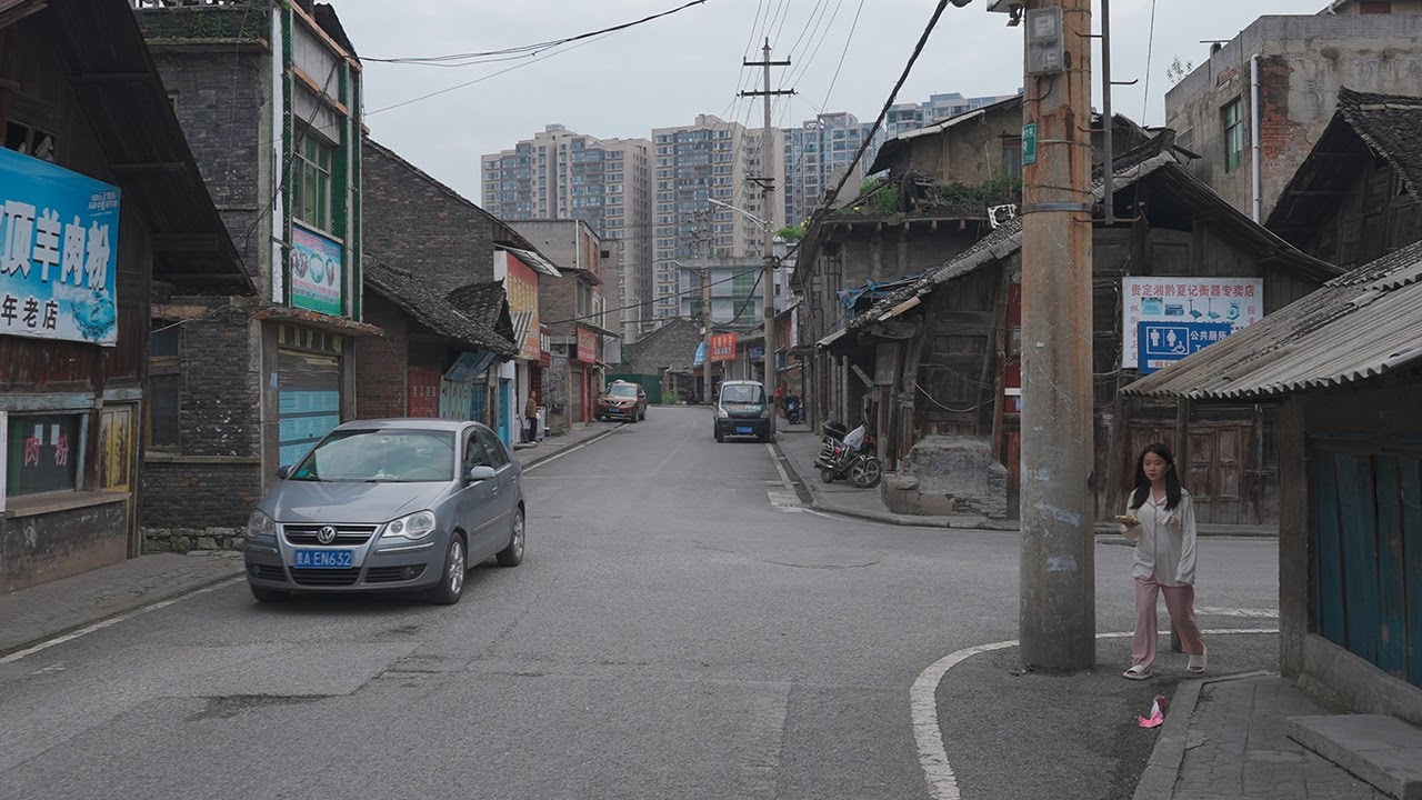 Walking tour of China county town. Guiding, Guizhou・4K
