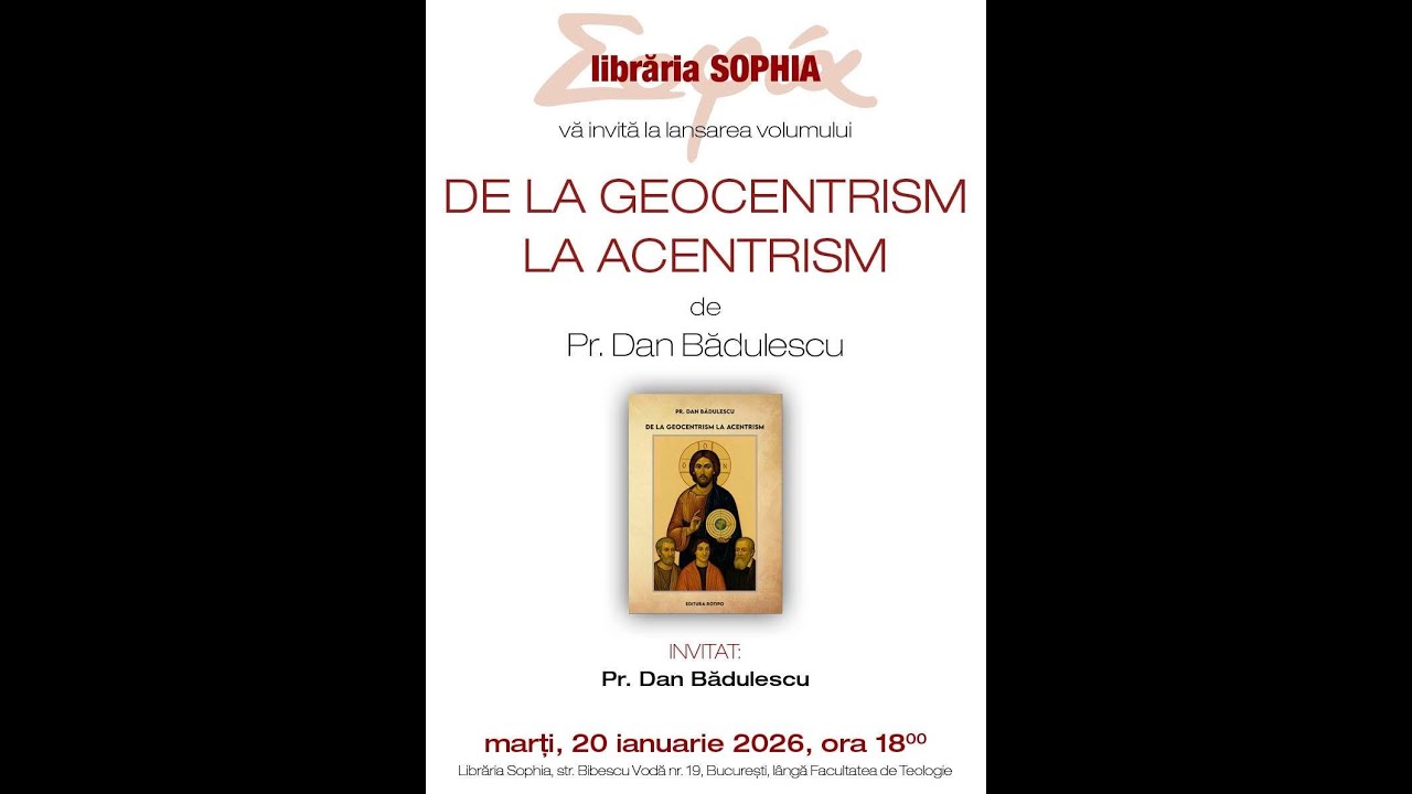 Pr. Dan Bădulescu Lansare carte „De la geocentrism la acentrism” (II)