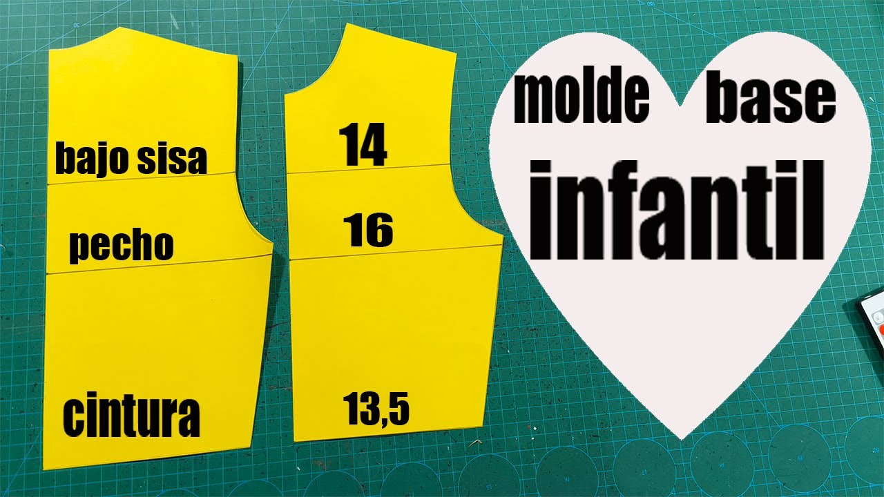 con este molde base infantil vamos transformar otros diseños