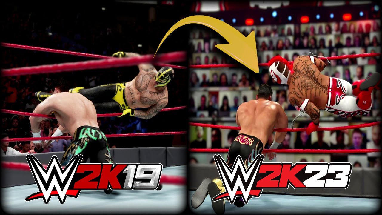 Evolution of 619 Smackdown HCTP to WWE 2K23 Graphics Comparison