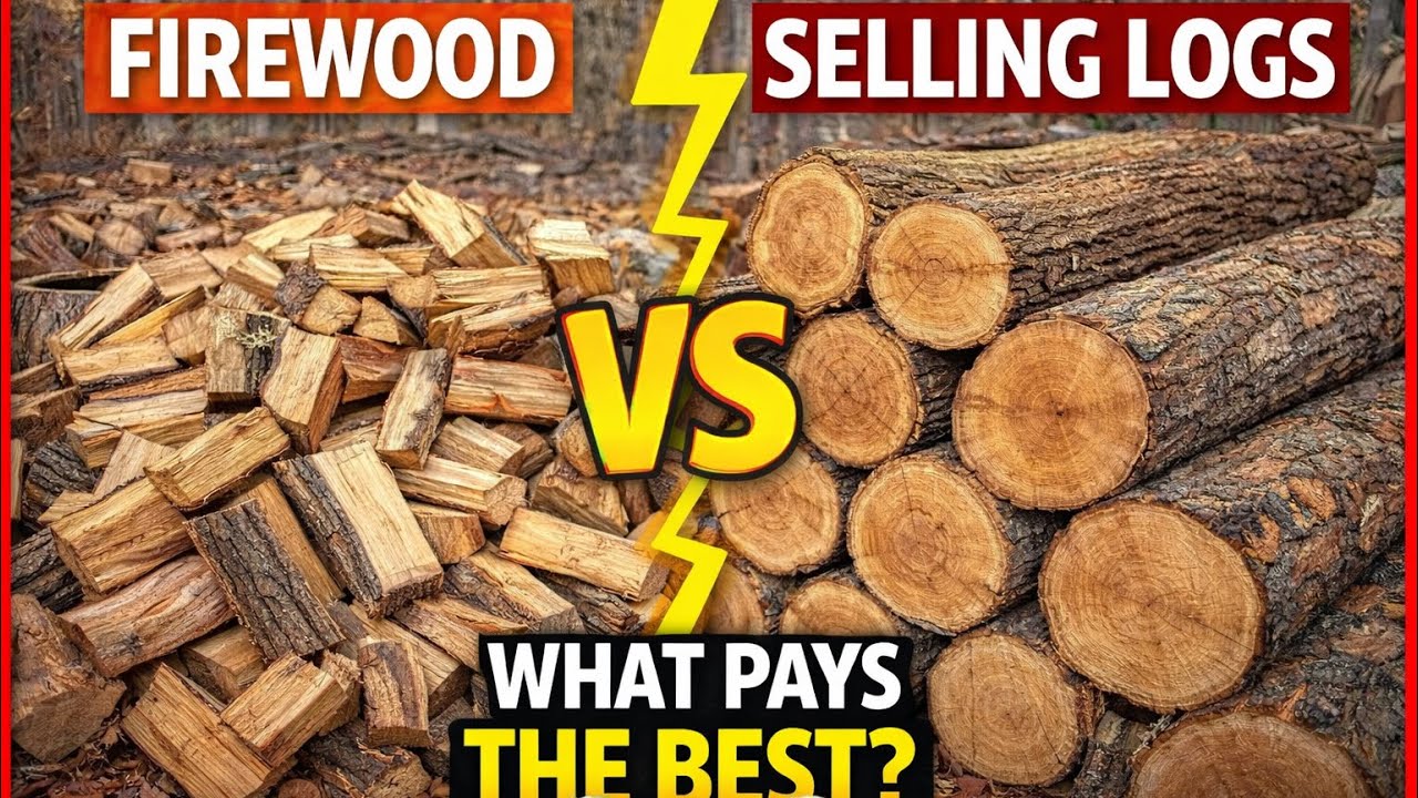 How much is a log worth?? Sell it or make it into firewood? 