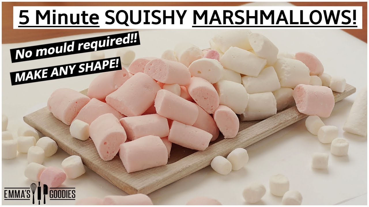 5 Minute HOMEMADE MARSHMALLOWS ! Squishy & Satisfying Marshmallow recipe | EASY